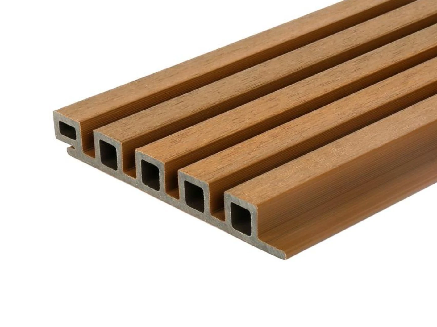 Composiet Rhombusprofielplank Castellation 25 2.5 x 19.6 cm (25 x 196 mm) Red Cedar - Lengte 290 cm - Afbeelding 1
